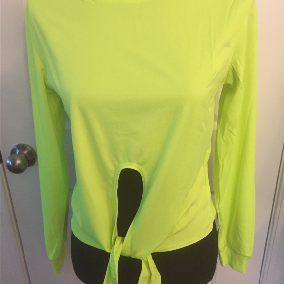 🚨50%off📦Off the shoulder two piece set-neon green - Picture 5 of 7